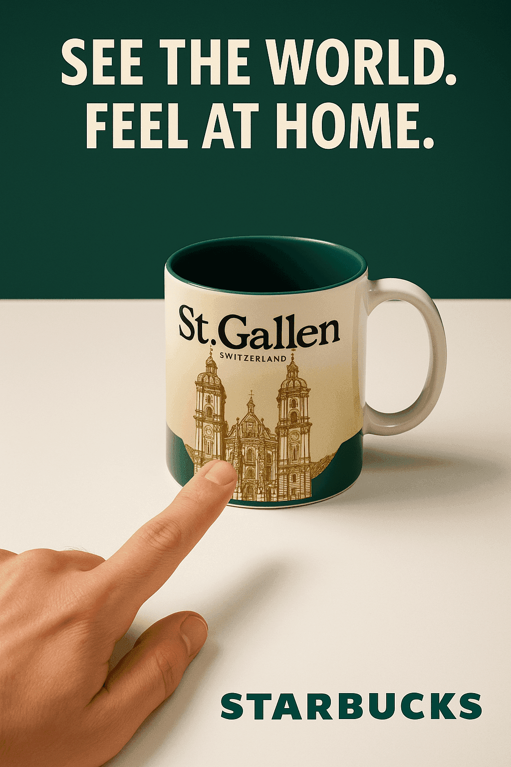 Transformed Starbucks coffee ad